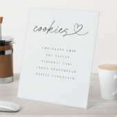 Cookie Flavors Dessert Table Wedding Party Sign Sockelschild (In Situ)