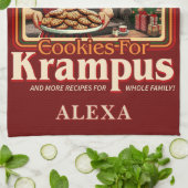 Cookie For Krampus Merry Krampus Christmas Horror Geschirrtuch (Gefaltet)
