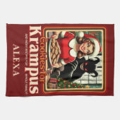 Cookie For Krampus Merry Krampus Christmas Horror Geschirrtuch (Horizontal)