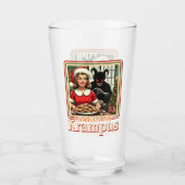 Cookie For Krampus Merry Krampus Christmas Horror Glas (Rückseite)
