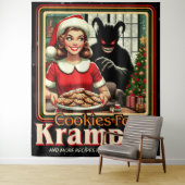 Cookie For Krampus Merry Krampus Christmas Horror Wandteppich (Beispiel)