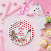 Cookie für Weihnachten Maus Red Dot Custom Pappteller (Party)