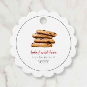 COOKIE gebacken mit Liebe Holiday Bäcker Gefallen  Geschenkanhänger