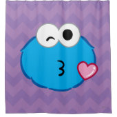 Cookie-Gesicht, die einen Kuss werfen Duschvorhang (Vorderseite)