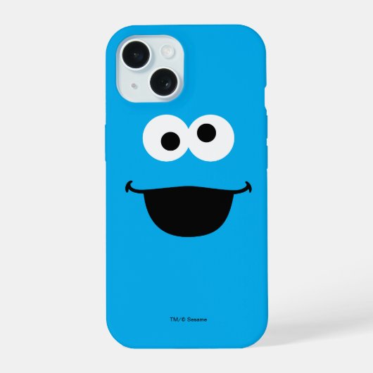 Cookie-Gesichtskunst iPhone 15 Hülle (Rückseite)