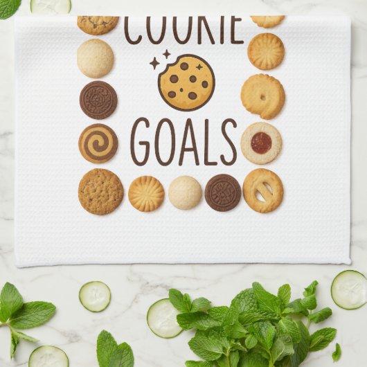 Cookie Goals Küchentuch (Gefaltet)