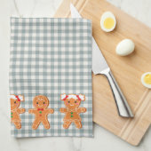 Cookie Green Gingerbrot Monogram Baking Geschirrtuch (Viertel Falte)