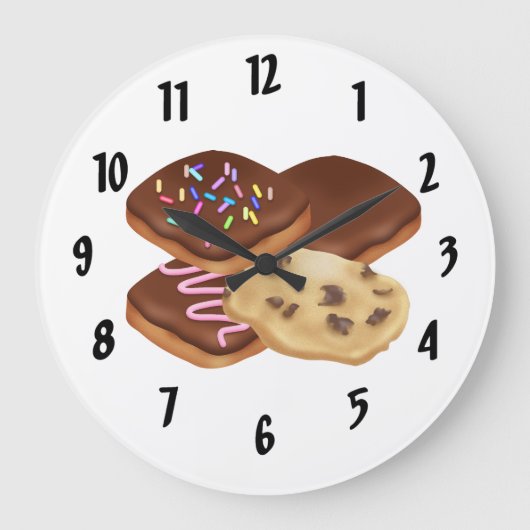 Cookie Große Wanduhr (Vorderseite)