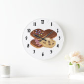 Cookie Große Wanduhr (Zuhause)