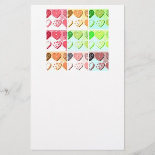Cookie HeartValentines Briefpapier (Vorderseite)