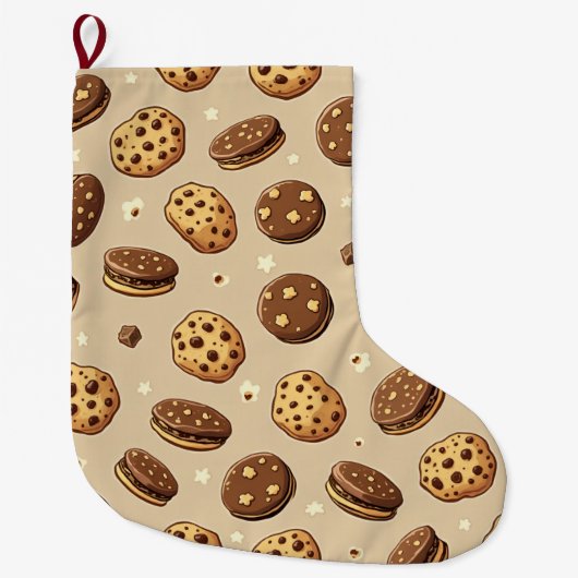 Cookie Holiday Strümpfe Großer Weihnachtsstrumpf (Vorderseite)