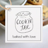 Cookie Jar gebacken mit Liebe kleine Unternehmen Geschenkanhänger
