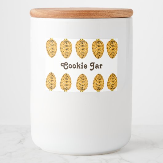 Cookie Jar Label Lebensmitteletikett (Vorderseite)