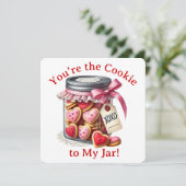 Cookie Jar - Valentine's Day Card Dankeskarte (Stehend Vorderseite)