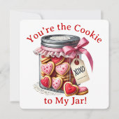 Cookie Jar - Valentine's Day Card Dankeskarte (Vorderseite)