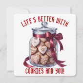 Cookie Jar - Valentine's Day Card Dankeskarte (Vorderseite)