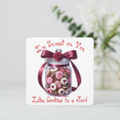 Cookie Jar - Valentine's Day Card Dankeskarte (Stehend Vorderseite)