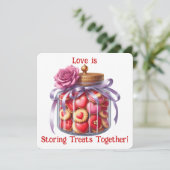 Cookie Jar - Valentine's Day Card Dankeskarte (Stehend Vorderseite)