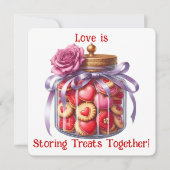 Cookie Jar - Valentine's Day Card Dankeskarte (Vorderseite)