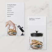 Cookie Jar-Visitenkarte - zweiseitig Visitenkarte (Vorne/Hinten)