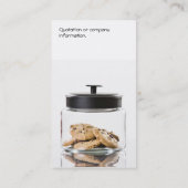 Cookie Jar-Visitenkarte - zweiseitig Visitenkarte (Rückseite)