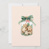 Cookie Jar Weihnachts-Party Einladung (Rückseite)
