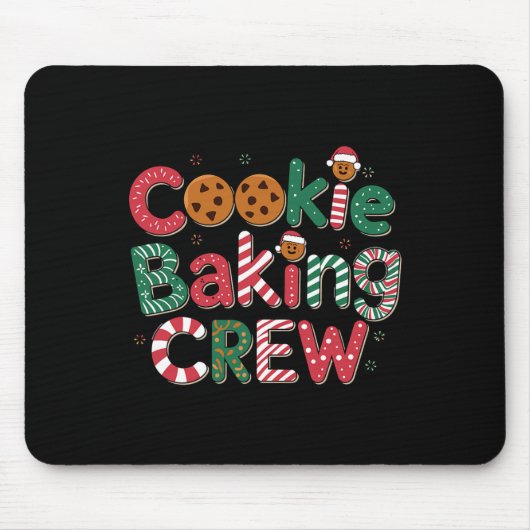 Cookie King Crew Weihnachtskostüm Mousepad (Vorne)