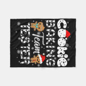 Cookie King Team Tester Lebkuchen Weihnachten  Fleecedecke (Vorderseite (Horizontal))