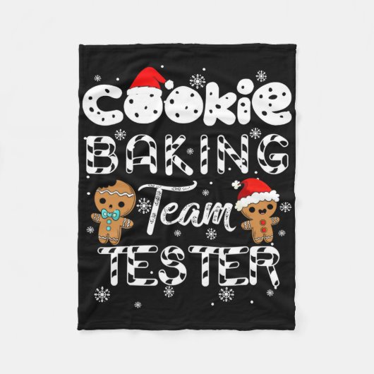 Cookie King Team Tester Lebkuchen Weihnachten  Fleecedecke (Vorderseite)