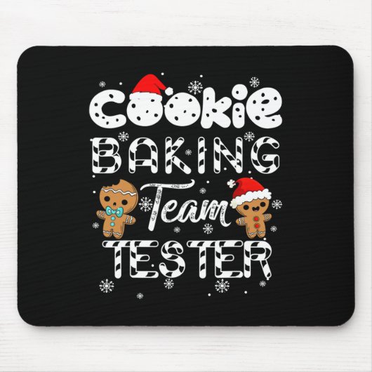 Cookie King Team Tester Lebkuchen Weihnachten Mousepad (Vorne)