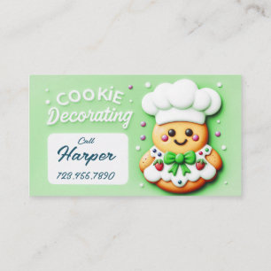 Cookie Koch Cookie Dekoration Visitenkarte