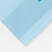 Cookie Lächeln Gesicht mit Halo | Name hinzufügen Fleecedecke (Ecke)