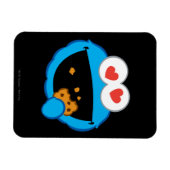 Cookie Lächelndes Gesicht mit herzförmigen Augen Magnet (Horizontal)