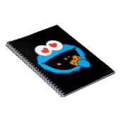 Cookie Lächelndes Gesicht mit herzförmigen Augen Notizblock (Rechte Seite)