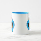 Cookie Lächelndes Gesicht mit herzförmigen Augen Tasse (Zentrum)