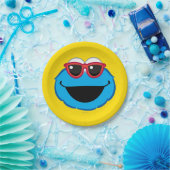 Cookie Lächelndes Gesicht mit Sonnenbrille Pappteller (Party)