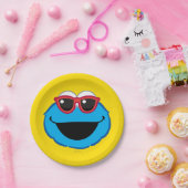 Cookie Lächelndes Gesicht mit Sonnenbrille Pappteller (Party)