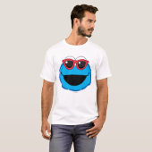 Cookie Lächelndes Gesicht mit Sonnenbrille T-Shirt (Vorne ganz)
