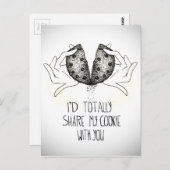 Cookie-Liebe Postkarte (Vorne/Hinten)