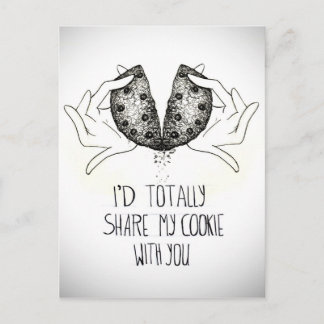 Cookie-Liebe Postkarte
