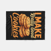 Cookie Maker Co. Uni-adults Humorous Modern Black  Fleecedecke (Vorderseite (Horizontal))
