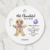 Cookie Man - Hot-Schokolade-Bombe Geschenkanhänger (Rückseite)