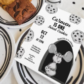 Cookie Maus ersten Geburtstag Einladung