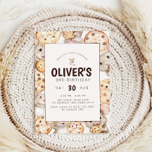 Cookie & Maus Kindergeburtstag Einladung