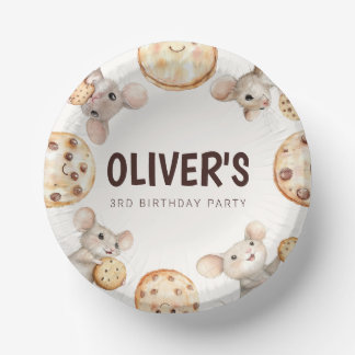 Cookie & Maus Kindergeburtstag Party Pappteller