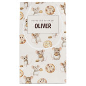 Cookie & Maus Thema Geburtstag Geschenktasche Kleine Geschenktüte (Rückseite)
