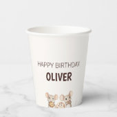 Cookie Maus Thema Kid Party Paper Cup Pappbecher (Rückseite)