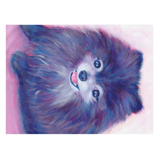 Cookie, mein Lila Spitz Tischdecke (Vorderseite (Horizontal))