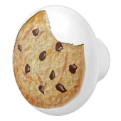 Cookie mit einem Biss, der ausgenommen wird Keramikknauf (Rechts)