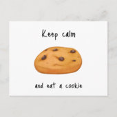 Cookie mit Schokoladenchips Postkarte (Vorderseite)